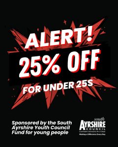 25% off for under 25s!