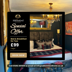 The Abbotsford Hotel – Special Offer-1: Bed & Breakfast for Two – for only £99 / per night