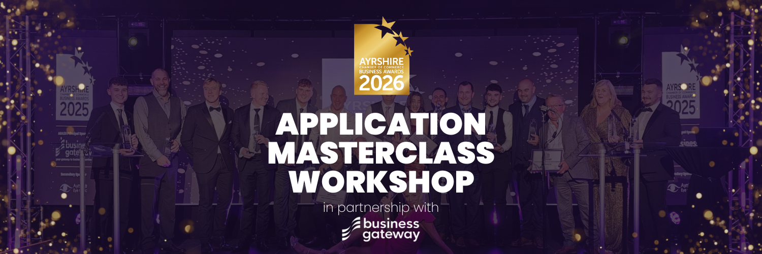 Ayrshire Business Awards 2026 – Application Masterclass Workshop in partnership with Business Gateway