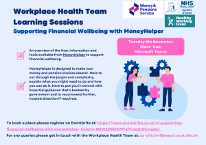 Workplace Health Team Learning Sessions – Supporting Financial Wellbeing with MoneyHelper
