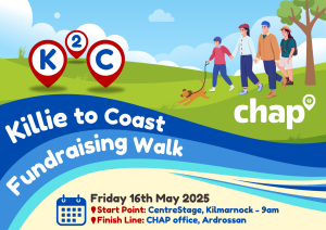 Killie to Coast…Help raise funds for CHAP!