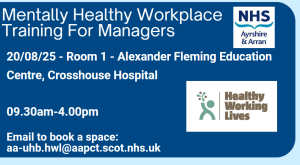 Free Training – Mentally Healthy Workplace Training for Managers
