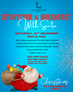 Breakfast & Storytime with Santa at The Laird’s Table