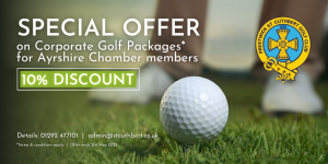 EXCLUSIVE 10% Discount for Ayrshire Chamber members!